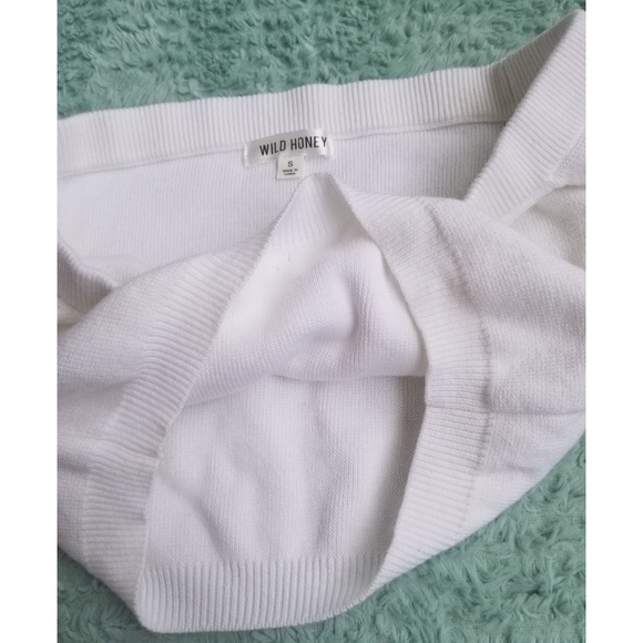 Wild Honey white long sleeve crop top - Picture 6 of 8